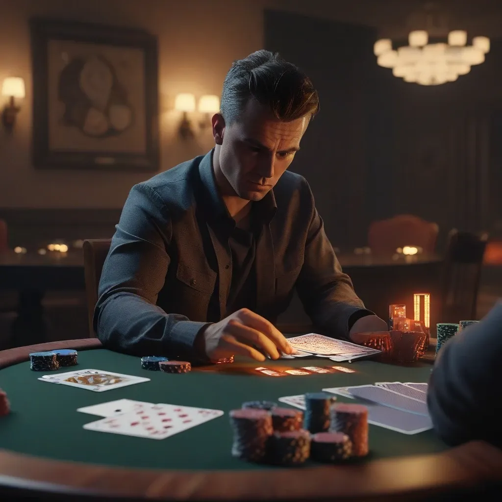 Emotional control poker session